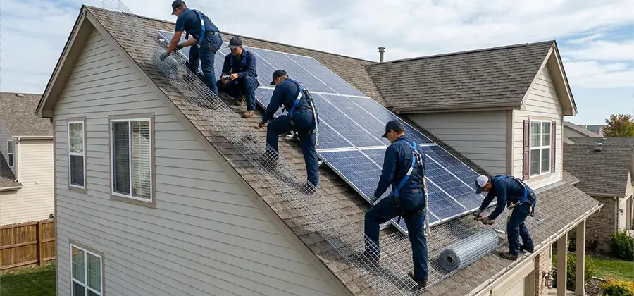 Pigeon Wire for Solar Panels in Mc Lean