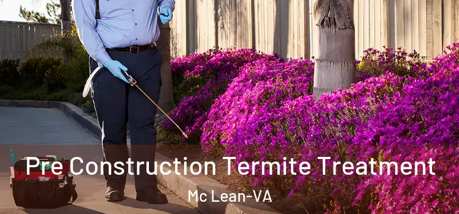 Pre Construction Termite Treatment Mc Lean-VA